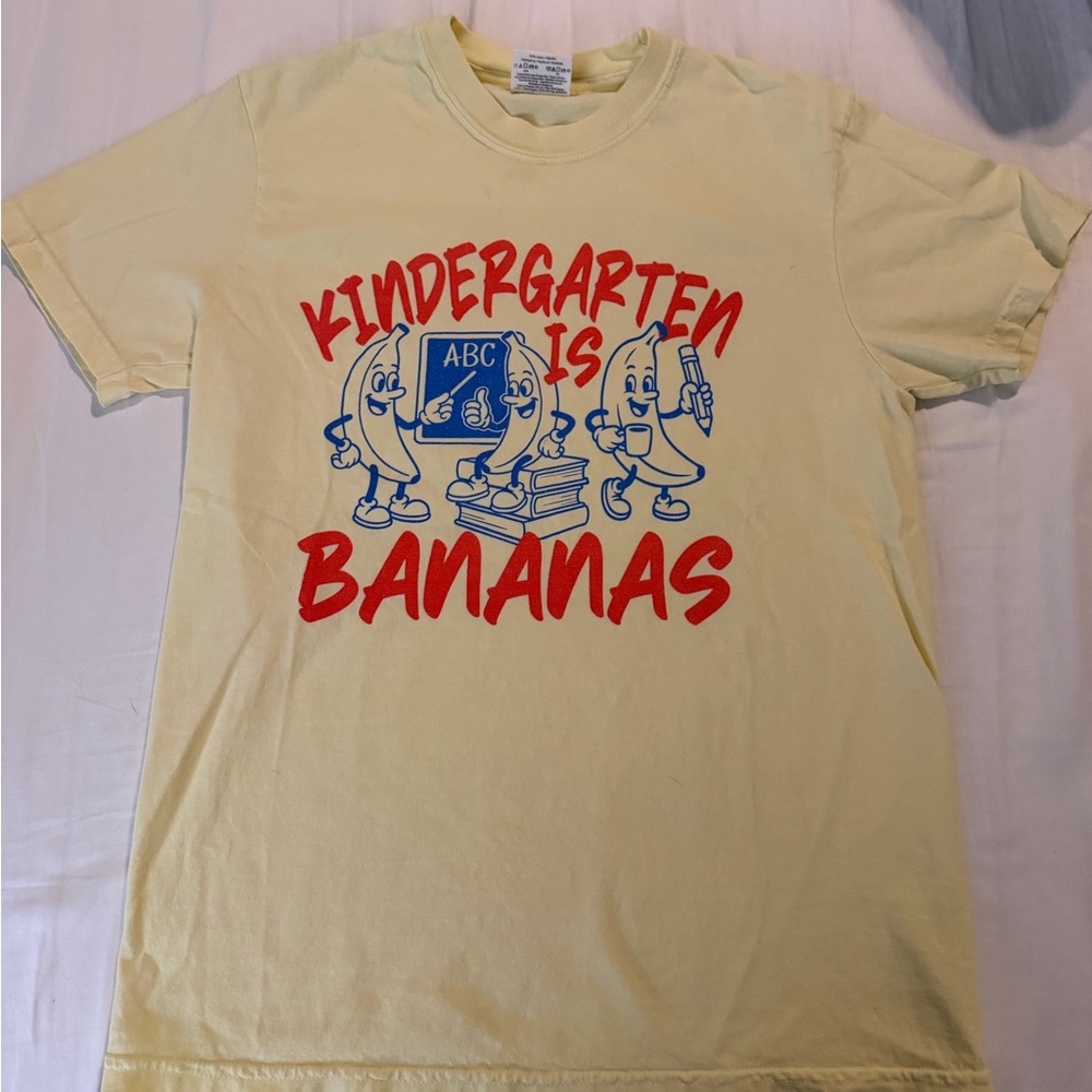 Comfort Colors Yellow 'Kindergarten is Bananas' Tee